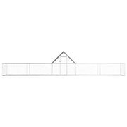 Chicken Coop 32.8'x6.6'x6.6'Galvanized Steel