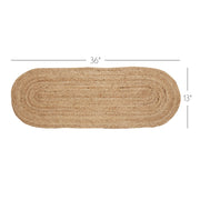 Natural Jute Runner 13x36