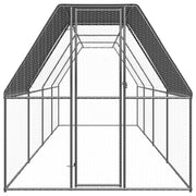 Outdoor Chicken Cage 6.6'x26.2'x6.6'Galvanized Steel