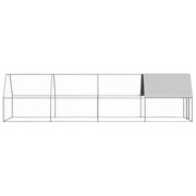 Outdoor Chicken Cage 6.6'x26.2'x6.6'Galvanized Steel