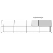 Outdoor Chicken Cage 6.6'x26.2'x6.6'Galvanized Steel