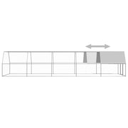 Outdoor Chicken Cage 9.8'x32.8'x6.6'Galvanized Steel
