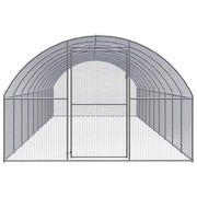 Outdoor Chicken Coop 9.8'x32.8'x6.6'Galvanized Steel