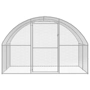 Outdoor Chicken Coop 9.8'x52.5'x6.6'Galvanized Steel