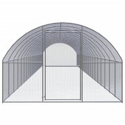 Outdoor Chicken Coop 9.8'x65.6'x6.6'Galvanized Steel