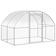 Outdoor Chicken Coop 9.8'x65.6'x6.6'Galvanized Steel