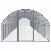 Outdoor Chicken Coop 9.8'x78.7'x6.6'Galvanized Steel