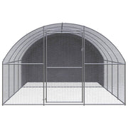 Outdoor Chicken Coop 9.8'x13.1'x6.6'Galvanized Steel