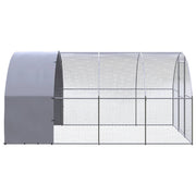 Outdoor Chicken Coop 9.8'x13.1'x6.6'Galvanized Steel