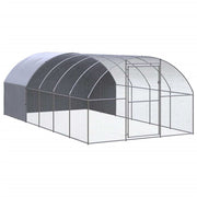 Outdoor Chicken Coop 9.8'x19.7'x6.6'Galvanized Steel