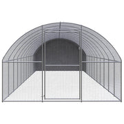 Outdoor Chicken Coop 9.8'x39.4'x6.6'Galvanized Steel