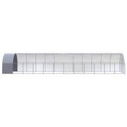 Outdoor Chicken Coop 9.8'x39.4'x6.6'Galvanized Steel