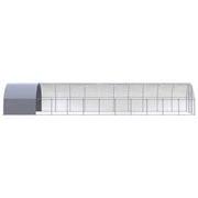 Outdoor Chicken Coop 9.8'x39.4'x6.6'Galvanized Steel