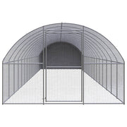Outdoor Chicken Coop 9.8'x52.5'x6.6'Galvanized Steel