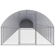 Outdoor Chicken Coop 9.8'x78.7'x6.6'Galvanized Steel