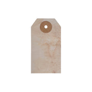 Primitive Star Tea Stained Paper Tag Burgundy 2.75x1.5 w/ Twine Set of 50