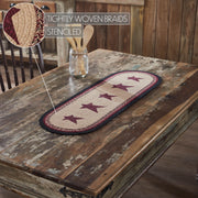 Connell Oval Runner Stencil Stars 12x36
