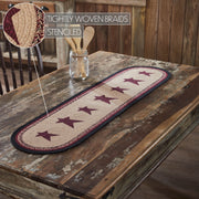 Connell Oval Runner Stencil Stars 12x48