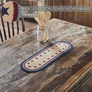 My Country Oval Runner Stencil Stars 8x24