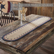 My Country Oval Runner Stencil Stars 12x60