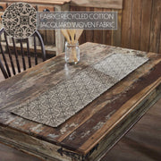 Custom House Black Tan Jacquard Runner 12x48
