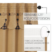 Pip Vinestar Scalloped Layered Valance 18x60