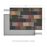 Tea Cabin Polyester Bathmat 20x30