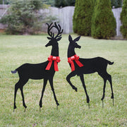 Holiday Doe Garden Stake