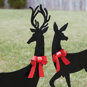 Holiday Doe Garden Stake