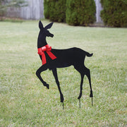 Holiday Doe Garden Stake