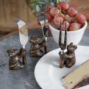 Set of Three Mouse Cheese Serving Set