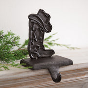 Cast Iron Cowboy Boot Stocking Holder