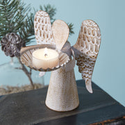 Tin Angel Tealight Holder