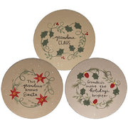 Grandma Claus Plate  (3 Count Assortment)