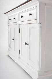 Modern Farm Brown And White Two Door Buffet Server