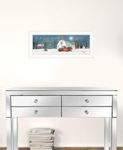 Winter on The Farm 1 White Framed Print Wall Art