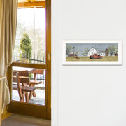 Spring On The Farm 1 White Framed Print Wall Art