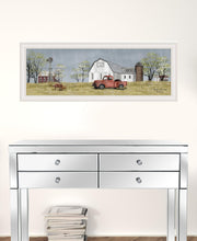 Spring On The Farm 3 White Framed Print Wall Art
