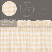 Annie Buffalo Tan Check Short Panel Set of 2 63x36