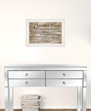 A Farmers Prayer 1 White Framed Print Wall Art