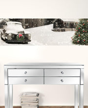 Farmhouse Christmas 1 White Framed Print Wall Art