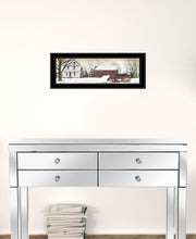 Set Of Four Seasons on the Farm Black Framed Print Wall Art