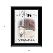 Farm Charm 2 Black Framed Print Wall Art