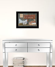 Fresh from the Farm 3 Black Framed Print Wall Art