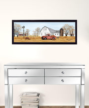 Autumn on the Farm Black Framed Print Wall Art