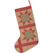 Dolly Star Tan Patch Stocking 12x20