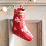 Paper Mache Stocking Garland