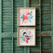 Holiday Chickadee Framed Art