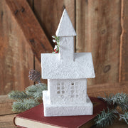 Snowy Church Luminary