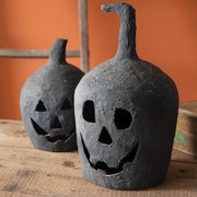 Small Paper Mache Jack-O-Lantern